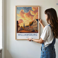 Williamsburg Poster | Virginia Wall Art | America Decor