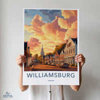 Williamsburg Poster | Virginia Wall Art | America Decor