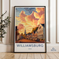 Williamsburg Poster | Virginia Wall Art | America Decor