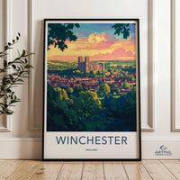 Winchester Poster | England Wall Art | UK Decor