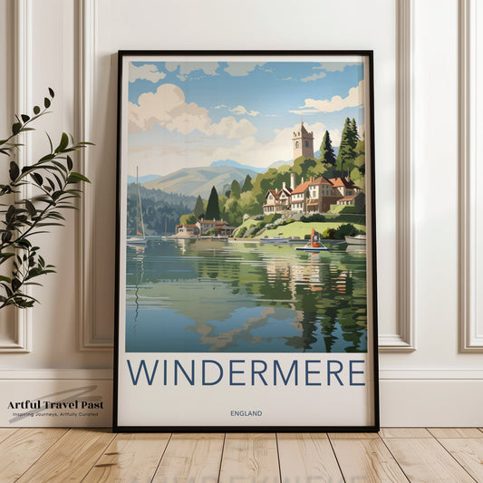 Windermere Poster - England Wall Art