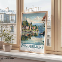 Windermere Poster - England Wall Art