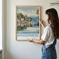 Windermere Poster - England Wall Art