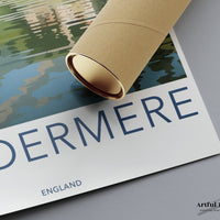 Windermere Poster | England Wall Art | UK Decor