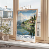 Windermere Poster | England Wall Art | UK Decor