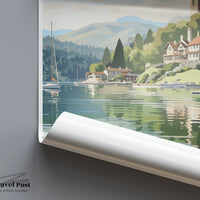 Windermere Poster | England Wall Art | UK Decor