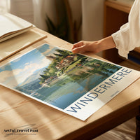Windermere Poster | England Wall Art | UK Decor