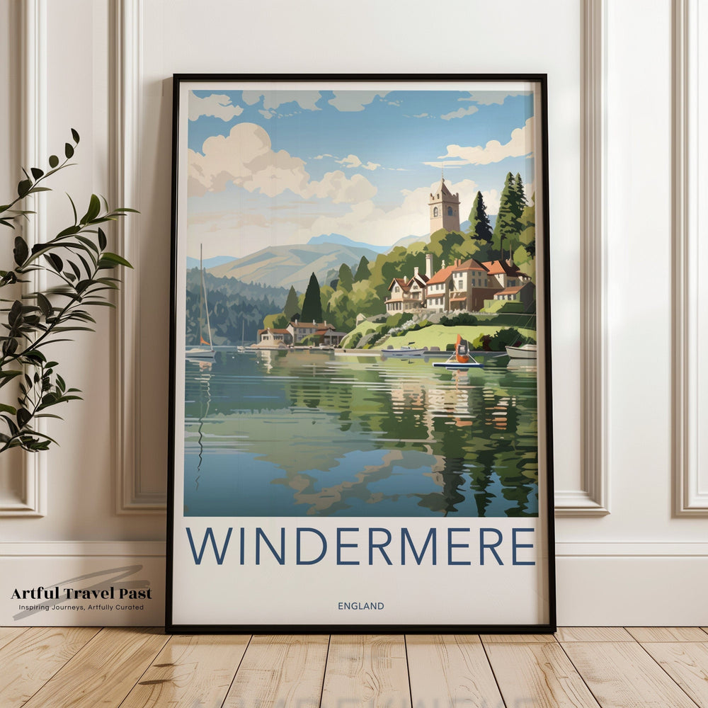 Windermere Poster | England Wall Art | UK Decor