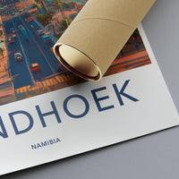 Windhoek Poster - Namibia Wall Art