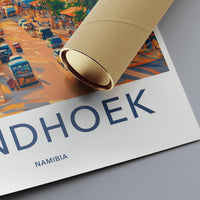 Windhoek Poster - Namibia Wall Art