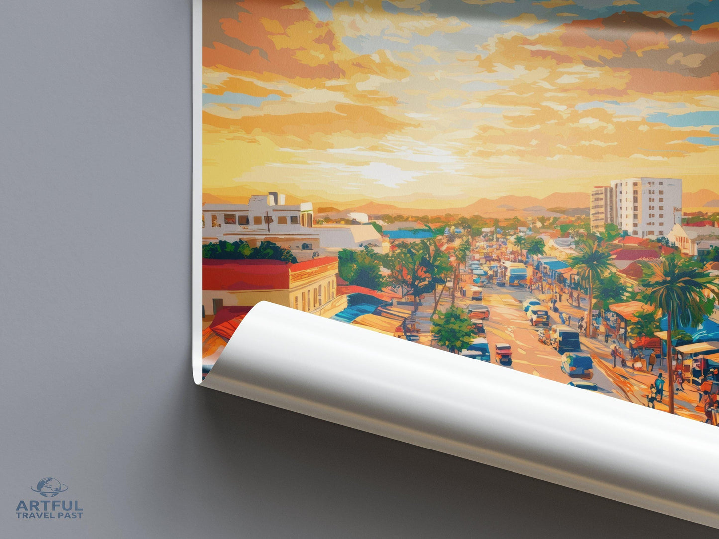 Windhoek Poster - Namibia Wall Art