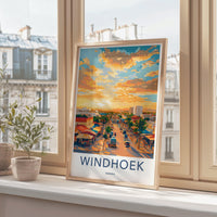 Windhoek Poster - Namibia Wall Art