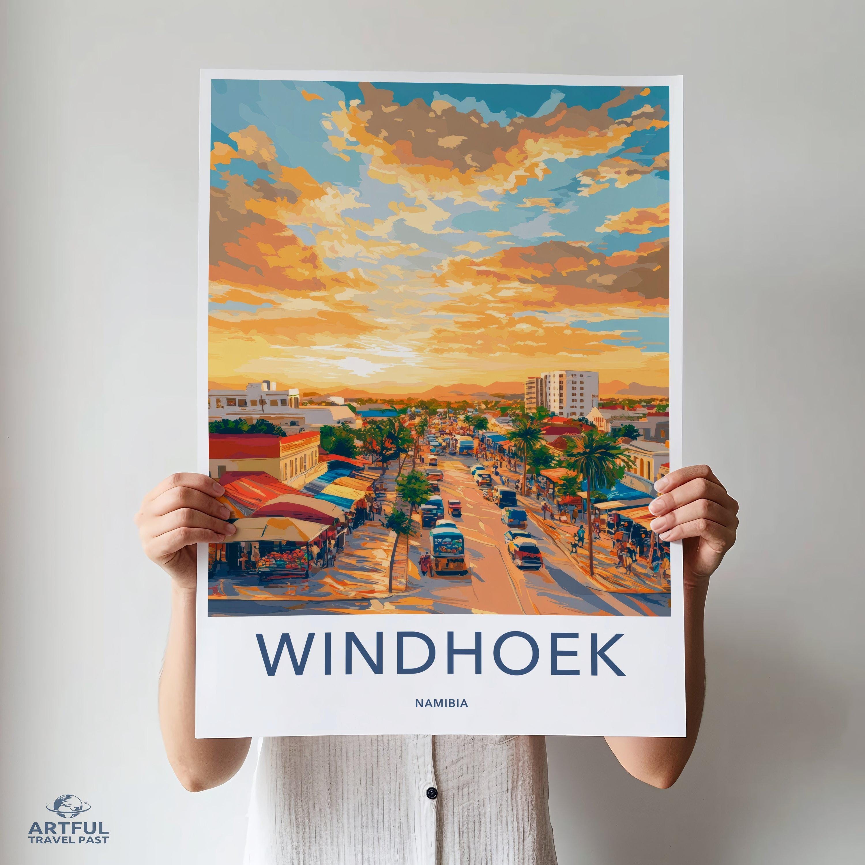 Windhoek Poster - Namibia Wall Art