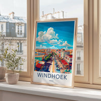 Windhoek Poster - Namibia Wall Art