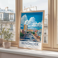 Windhoek Poster | Namibia Wall Art | Africa Decor