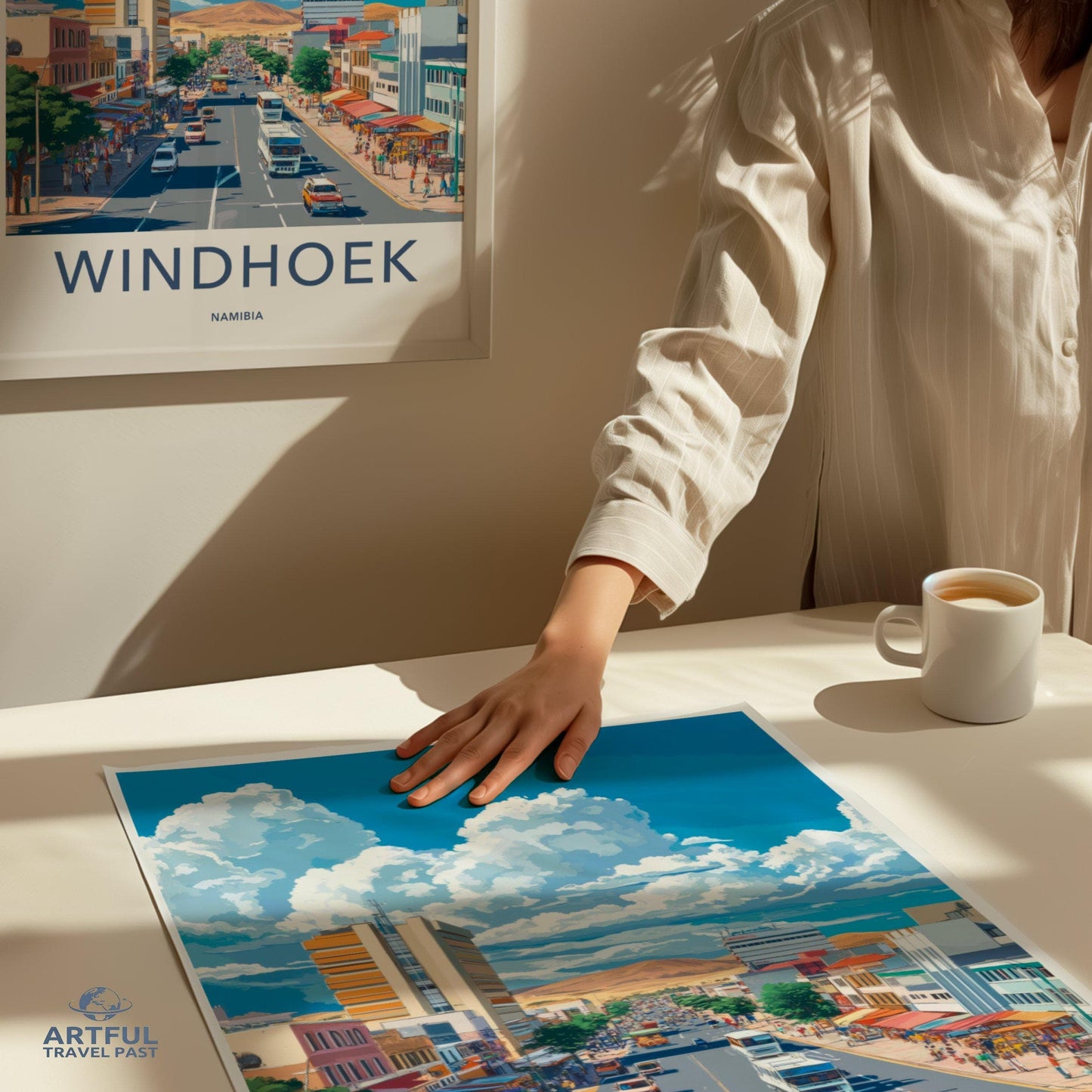 Windhoek Poster | Namibia Wall Art | Africa Decor