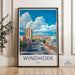 Windhoek Poster | Namibia Wall Art | Africa Decor