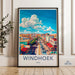 Windhoek Poster | Namibia Wall Art | Africa Decor