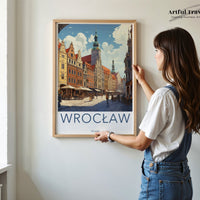 Wrocław Poster | Poland Wall Art | Eastern Europe Artwork