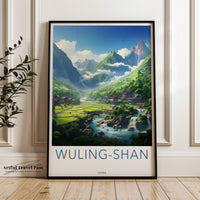 Wuling-Shan Poster | China Wall Art | Asia Decor