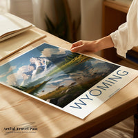 Wyoming Poster | Wyoming Wall Art | America Decor