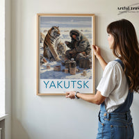 Yakutsk Poster | Russia Wall Art | Eastern Europe Artwork