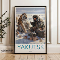 Yakutsk Poster | Russia Wall Art | Eastern Europe Artwork
