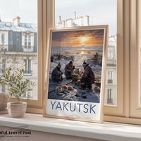 Yakutsk Poster | Russia Wall Art | Eastern Europe Artwork