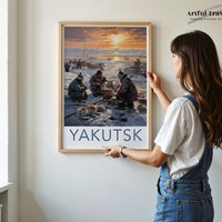 Yakutsk Poster | Russia Wall Art | Eastern Europe Artwork