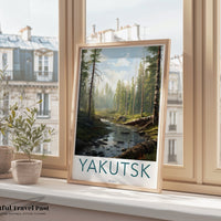 Yakutsk Poster | Russia Wall Art | Eastern Europe Artwork