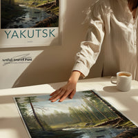 Yakutsk Poster | Russia Wall Art | Eastern Europe Artwork