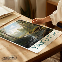 Yakutsk Poster | Russia Wall Art | Eastern Europe Artwork