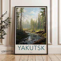 Yakutsk Poster | Russia Wall Art | Eastern Europe Artwork