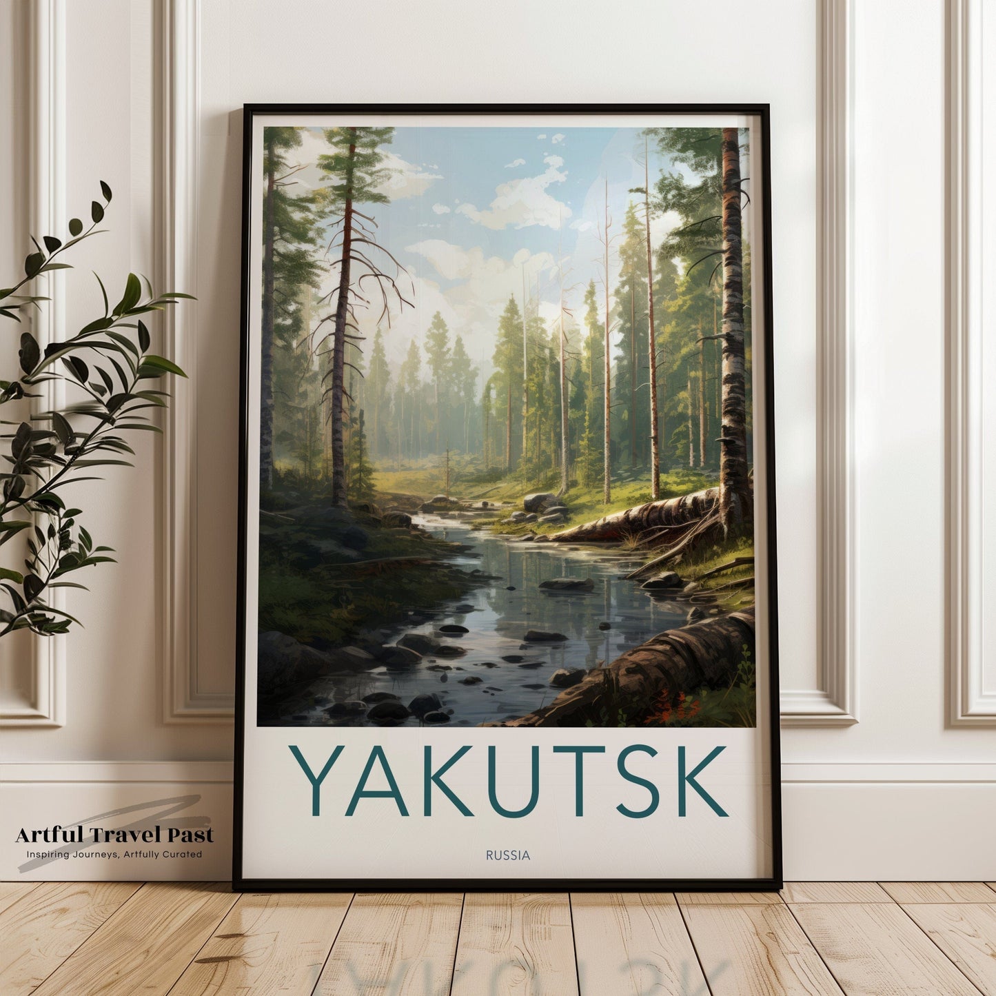 Yakutsk Poster | Russia Wall Art | Eastern Europe Artwork