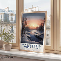 Yakutsk Poster | Russia Wall Art | Eastern Europe Artwork