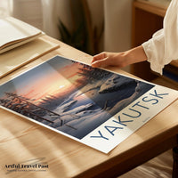 Yakutsk Poster | Russia Wall Art | Eastern Europe Artwork