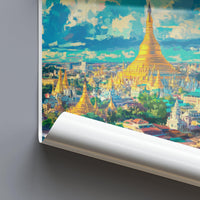 Yangon Poster - Myanmar Wall Art