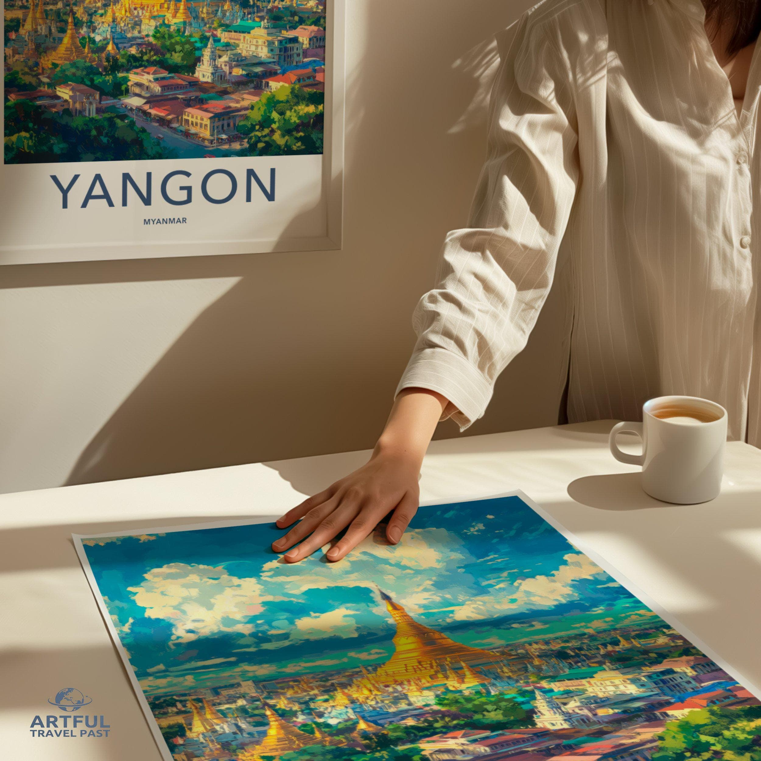 Yangon Poster - Myanmar Wall Art