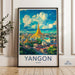 Yangon Poster - Myanmar Wall Art