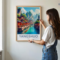 Yangshuo Poster | China Wall Art | Asia Decor