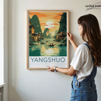 Yangshuo Poster | China Wall Art | Asia Decor