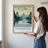 Yangshuo Poster | China Wall Art | Asia Decor