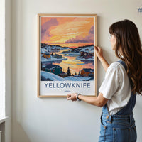 Yellowknife Poster - Canada Wall Art