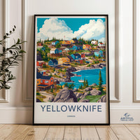 Yellowknife Poster - Canada Wall Art