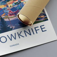 Yellowknife Poster | Canada Wall Art | North America Decor