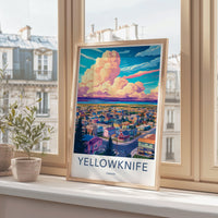 Yellowknife Poster | Canada Wall Art | North America Decor