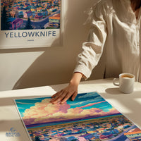 Yellowknife Poster | Canada Wall Art | North America Decor