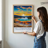 Yellowstone National Park Poster | USA Wall Art