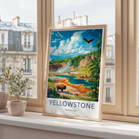 Yellowstone National Park Poster | Wyoming Wall Art