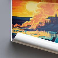 Yellowstone Poster - Wyoming Wall Art